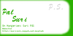 pal suri business card