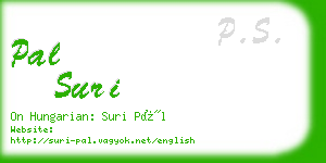 pal suri business card